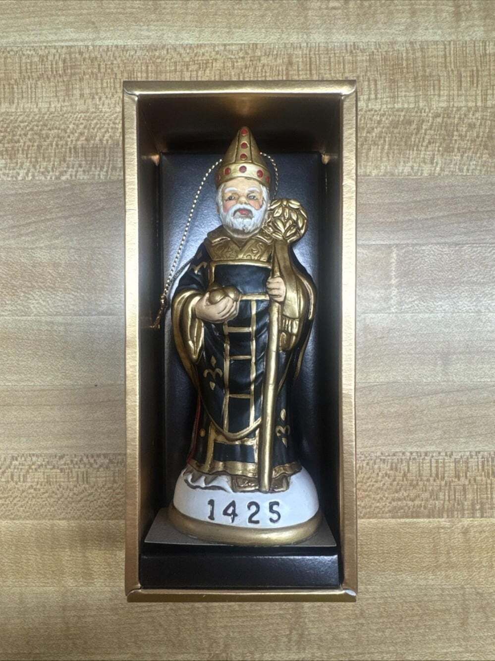 Memories of Santa 1425 St Nicholas of Myra Italy Ornament Vintage Never Displaye